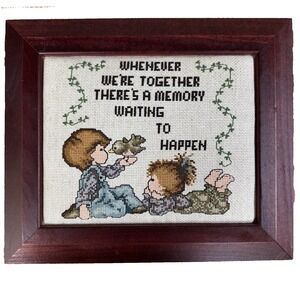 Precious Moments Cross Stitch Whenever We're Together There's A Memory Waiting